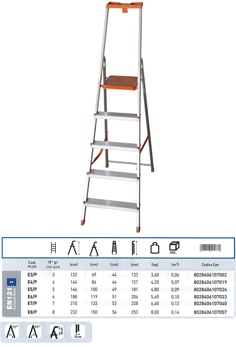 Eurodomus Plus 4 gradini + pedana - Art. E5/P