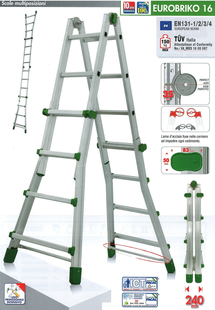 Scala telescopica Eurobriko FACAL Alluminio