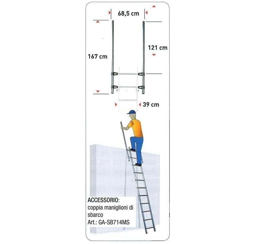 Genia/S 11 gradini con barra stabilizzatrice