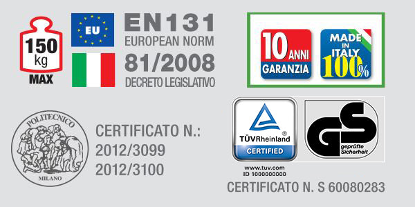 Castiglia 02 gradini + pedana