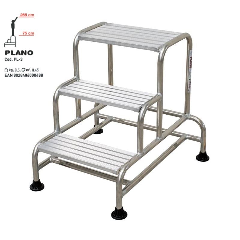 Plano sgabello Gradini 3 Cm. 75