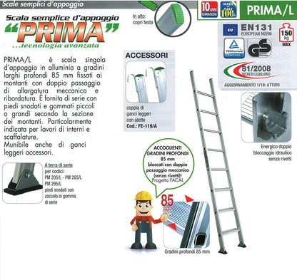 Prima/L 18 gradini con barra stabilizzatrice